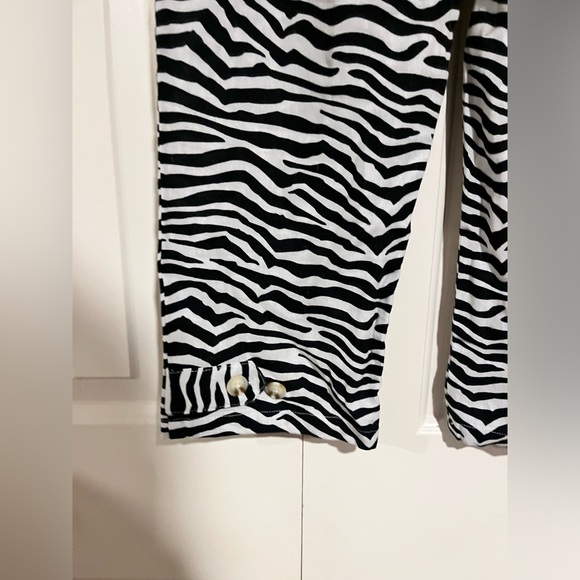 Jules & Leopold Casuals Women's Zebra Print Cropped Jogger Pants Size Medium - Picture 8 of 8